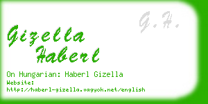 gizella haberl business card